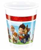 Paw patrol thema feest bekertjes 8 stuks