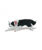 Plastic speelgoed border collie hond 12 cm