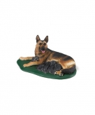 Plastic speelgoed duitse herder met puppies 10 cm