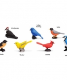 Plastic speelgoed vogels
