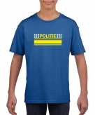 Politieagent-shirt blauw voor kinderen