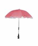 Rode parasol voor aan een stoel of kinderwagen 100 cm