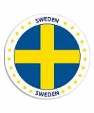 Ronde zweden sticker