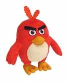 Rood angry birds vogel knuffeltje 20 cm