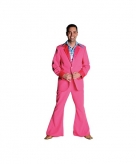 Roze colbert en broek voor heren