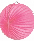 Roze feest lampionnen 22 cm