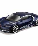 Schaalmodel bugatti chiron 1 43 donkerblauw