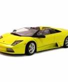 Schaalmodel lamborghini murcielago roadster geel