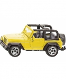 Siku blauwe jeep wrangler modelauto 1342