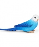 Speeldier blauwe grasparkiet 7 cm