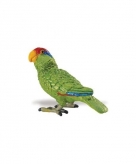 Speeldier groene amazone papegaai 7 cm