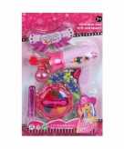 Speelgoed kapper kapsalon set roze voor meisjes