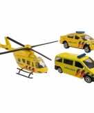 Speelgoedauto ambulance set 3 delig