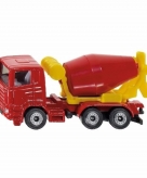 Speelgoedauto siku cement mixer 8 cm