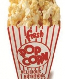 Star cut out film popcorn