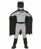 Superhelden vleermuis pak voor jongens grijs zwart