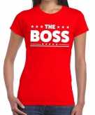 The boss fun t-shirt rood voor dames