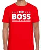 The boss fun t-shirt voor heren rood