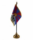 Tibet versiering tafelvlag 10 x 15 cm