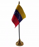 Venezuela versiering tafelvlag 10 x 15 cm
