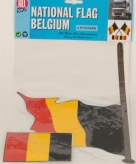 Vier belgie vlag stickers