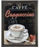 Vintage muurdecoratie koffie cappuccino