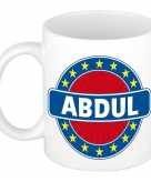 Voornaam abdul koffie thee mok of beker
