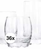 Water glazen 36 stuks