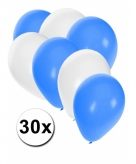 Witte en blauwe ballonnetjes