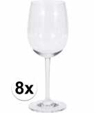 Witte wijn glazen 8x stuks
