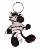 Zebra knuffeltje aan sleutelhanger