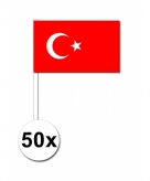 Zwaaivlaggetjes turkije 50 stuks