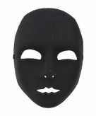 Zwart masker van kunstof