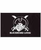 Zwarte piratenvlag blackbeard