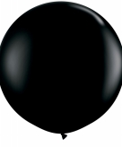 Zwarte qualatex grote ballon 90 cm