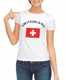 Zwitserse vlag t-shirt voor dames